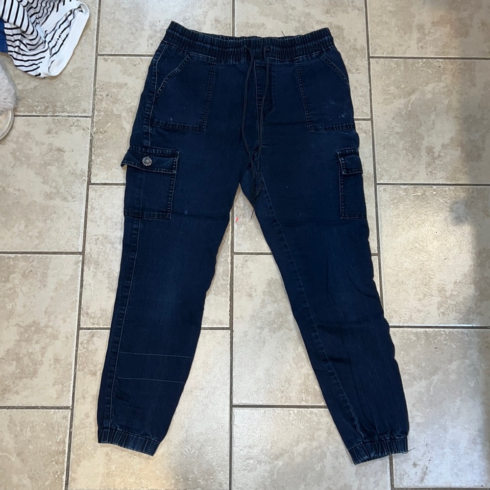 NAVY JOGGER PANTS